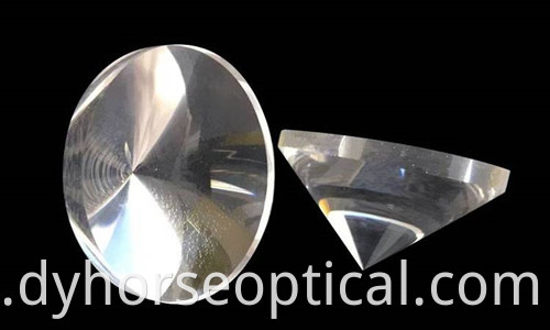 Calcium Fluoride Pyramid Optical Lenses